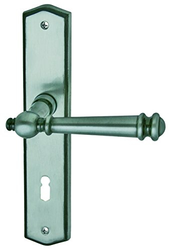 Alpertec 32873003 Mount Blance-LS Messing Stahlgrau gefärbt für Zimmertüren Drückergarnitur Türdrücker Türbeschläge Neu