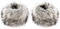 Futrzane Classic Manschetten - Fell Stulpen Damen - Pelz Pulswärmer Handstulpen (Silber Classic)