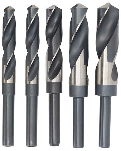 Drill America Hochgeschwindigkeitsstahl-Bohrer, reduzierter Schaft, 33/162,9 cm – 3,8 cm x 64), Schwarz und helles Finish, konventionelle 118 Grad-Spitze, D/ARSD-Serie, 9/16 - 1, 5