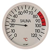 eliga Thermometer weiß 120 mm für Sauna