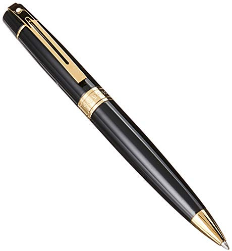 Sheaffer 300 - Refillable ballpoint pen, glossy black, gold tone trim