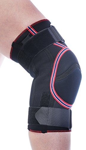 TSM Sportbandage Kniebandage mit Polster und Schienen Pro, XL, 3753