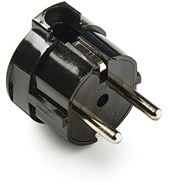 FAMATEL - Clavija | Salida lateral | TT | 16A | 250V | 4,8 mm | Negro