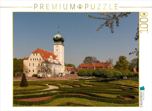 CALVENDO Puzzle Schloss in Delitzsch | 1000 Teile Lege-Größe 64 x 48 cm Foto-Puzzle für glückliche Stunden