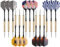UZOPI Dartpfeile mit Stahlspitze, 18 g, mit Dartschärfer und 3 extra Flights, Aluminium-Schäfte und Messing-Barrels, für Fitnessräume, Männerhöhlen, Bars und Spieleziemmer. 15 Stück