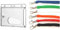 Waizmann.IDeaS® Ausweisset - Lanyard WEISS 10mm Schlüsselband Umhängeband Sicherheitsverschluss BREAKAWAY + Ausweishülle Kartenhülle Kartenhalter