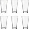 Leonardo Ciao Trink-Gläser, 6er Set, spülmaschinengeeignete Wasser-Becher aus Glas, Saft-Gläser, Getränke-Set, 300 ml, 012674