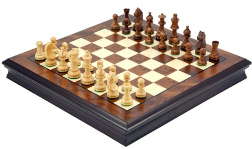The Regency Chess Company Der Premier Sheesham und Nussbaum Luxus Schachspiel