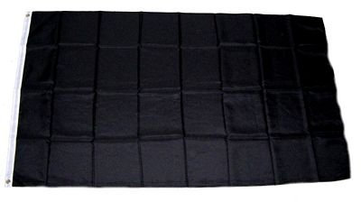 Flagge Fahne Schwarz Trauer 150 x 250 cm FLAGGENMAE®