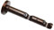 Gardinia 31371 Doppeltraeger für Gardinenstangen 2-läufig offen, Serie Chicago, Durchmesser 20 mm, Bronze