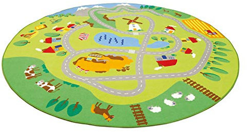 Erzi 51172 Teppich Stadt-Land-Fluss, geeignet für Gruppenräume und Kinderzimmer