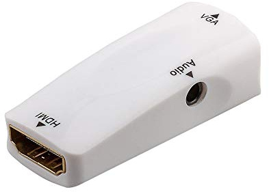 Goobay 44794 Kompakter HDMI/VGA Adapter inkl. Audio, vergoldet