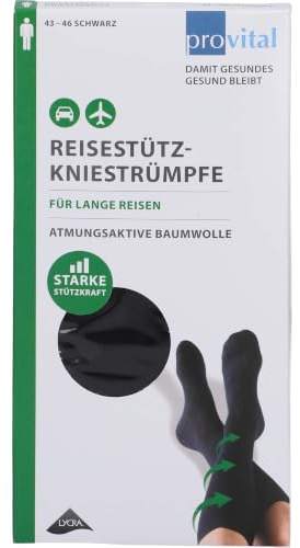 Wellneuss GmbH & Co. KG PROVITAL Reisekniestrümpfe Gr.43-46 schwarz 2 St