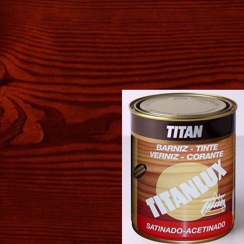 Titanlux Titan Barniz Tinte Satinado Nogal 375 ml