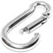 Karabiner Edelstahl 5St Karabiner V4A Standard 6mm x 60mm für Kette Boxsack Haken Karabinerhaken Sonnensegel Schaukel Feuerwehr Carabiner Feuerwehrkarabiner Schaukelhaken für Augplatte