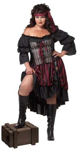 DEGUISE TOI VEGAOO - Piratenkostüm Größe Damen - Kleid - Korsage - Tuch - - - Kostüme für Erwachsene - Handwäsche - Carnaval