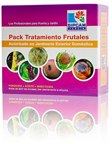 SIPCAM JARDIN Pack Tratamiento frutales (fungicida+Aceite+insecticida)