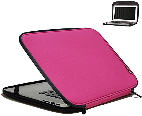 Inntzone Laptop-Hülle, 29,6 cm (11,6 Zoll), faltbar, dünn, leicht, Notebook-Computer, Klapp-Cover (Rosa)