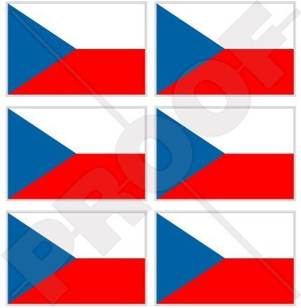 Tschechische Republik Flagge Ceska 40 mm (40,6 cm) Mobile Handy Vinyl Mini Sticker, Aufkleber X6