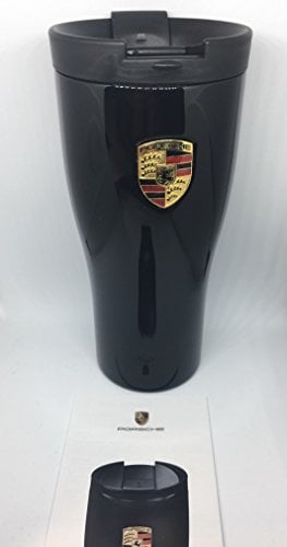 Original Porsche Thermobecher schwarz mit Wappen 450ml Thermoskanne Kaffeebecher