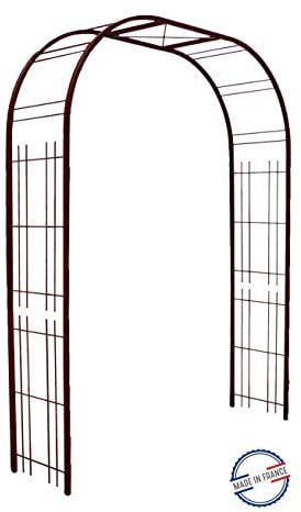Louis Moulin Arche Tôle Décor Treillage, Tuteurs Tube Carrés, Fer Vieilli, 195x50x250 cm, 5066