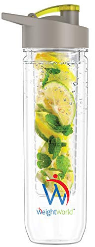 Botella de Agua Infusor para Frutas y Verduras, Botella Reutilizable de 800ml con Filtro para Disfrutar del Agua Mineral con sabores, Para Yoga, la Oficina o el Gimnasio, Sin BPA Ideal para Niños