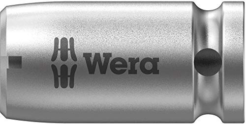 Wera Tools 05042605001-780 A 1/4' Adaptor w/Ball Stop Groove, 1/4in Square Socket Drive, 25mm