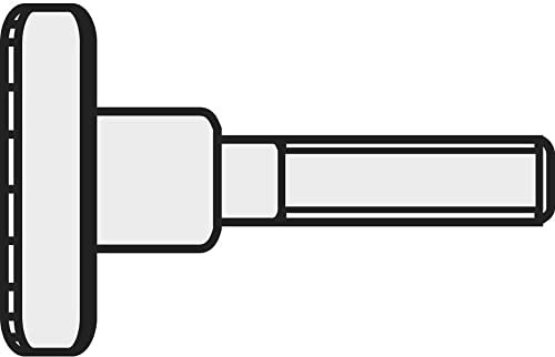 TOOLCRAFT M5*16 D464-5.8:A2K 194768 Rändelschrauben M5 16 mm DIN 464 Stahl galvanisch verzinkt 10 St.