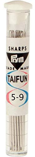Hand Sewing Needles Sharps No. 5-9 Taifun Silver col Ass.