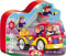 Educa Cute Puzzle (Kinderpuzzle), Feuerwehr: Rechteckiges Puzzle mit integriertem Silhouetten-Puzzle