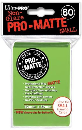 Ultra Pro 60ct PRO-Matte Lime Green Small Deck Protectors