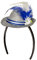 Boland 54239 - Haarreif Helena, Dirndl-Accessoire, Kopfbedeckung, Volksfest, Bayer, Bayerin, Tracht, Kostüm, Karneval, Mottoparty, Grau