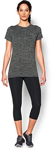 Under Armour Damen Kurzarmshirt Tech SSC - Twist, Schwarz, MD, 1277206-001