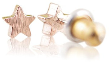 Soulsisters Ohrstecker Stern 18k Rose vergoldet als dezenter Ohrring oder Mitbringsel für Freundin, Mutter, Tochter und Enkelin