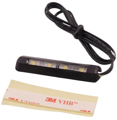 PW 61x13,5x6 LED Mini Kennzeichenbeleuchtung, biegsam, selbstklebend kompatibel für Motorrad, PKW
