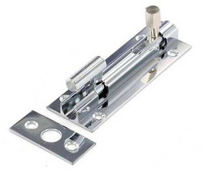 SEC CHRM NCK DOORBOLT 75MM S1537*