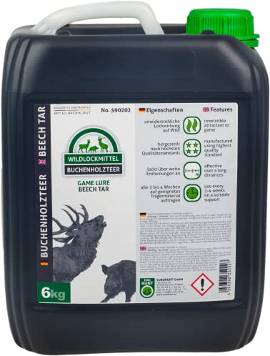 EUROHUNT Buchenholzteer, Lockstoff, verschiedene Größen, Lockmittel für Schwarzwild & Rotwild, Köder,Qualitätsprodukt