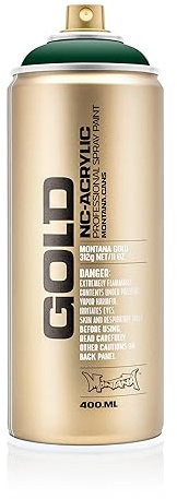 Montana Cans Montana Spray Can Gold 400 ml, Gld400-6080 Jungle Green
