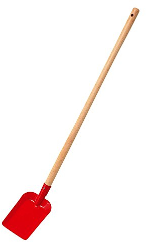 Land-Haus-Shop Kinder Gartenschüppe aus Metall mit Holzstiel, Spielzeug Schippe Schüppe Schaufel Spaten (LHS)