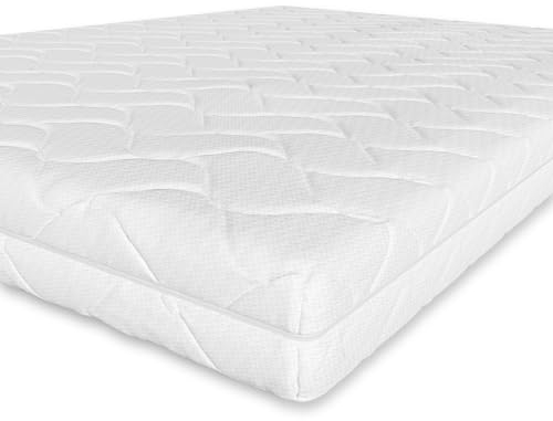 Amazon Basics Komfortschaummatratze mit 7 Zonen, Mittel Fest (H3), 140 x 200 x 15 cm, Weiß