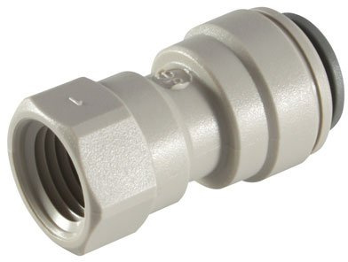 JOHN GUEST - 1/4 OD TUBE X 1/4 NPT Female Adapter - NPTF Gewinde (Presskupplung, Imperial)
