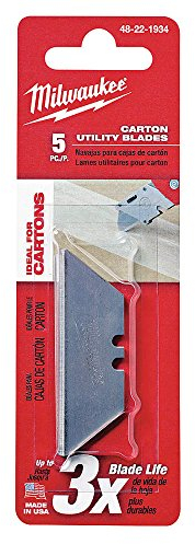 Milwaukee 48-22-1934 - Lama trapezoidale arrotondata, 5 pezzi