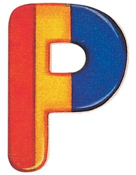 Selecta 2516 Buchstabe P, mehrfarbig