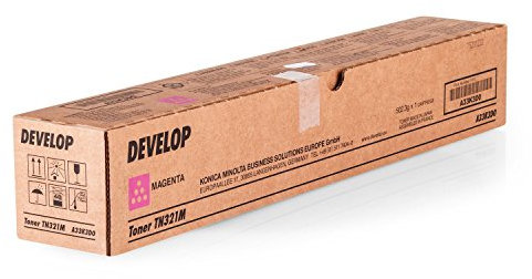Original Toner passend für Develop Ineo + 224 e Develop TN321M, TN-321M A33K3D0 - Premium Drucker-Kartusche - Magenta - 25000 Seiten