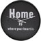 Hama Wanduhr, Home is Where Your Heart is, geräuscharm ohne Ticken, 26 cm, schwarz/weiß