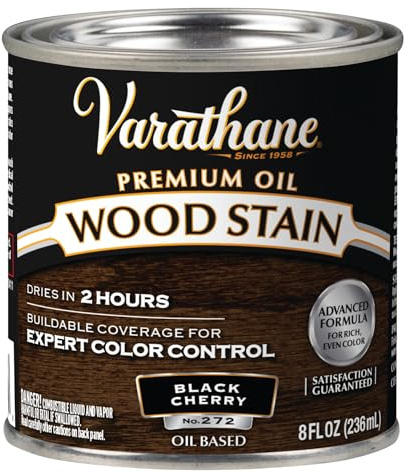 Varathane 1/2 pt Rust-Oleum 241413 Black Cherry Varathane Oil-Based Interior Wood Stain