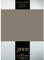 Janine Spannbettlaken Elastic - extra weiches und elastisches Spannbetttuch - für Matratzen 90x190cm bis 120x200cm Taupe