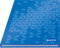 Leitz WOW Notizbuch A5 liniert, Hardcover, 160 Seiten, 80 Blatt FSC-zertifiziertes Papier (80 g/m²), Hochwertiger laminierter Einband, Fadenheftung, Für Büro, Schule oder als Tagebuch, Blau, 46271036