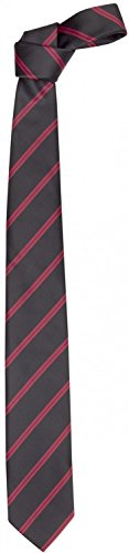 Fabio Farini - Herren gestreifte Krawatte in 8cm Breite, Schlips klassisch Robuste Pflegeleichte Mikrofaser für alle Anlässe wie Hochzeit, Beerdigung, Konfirmation oder Business Schwarz Rot