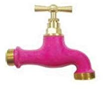 Robinet d'arrosage bicolore Rose, 15x21/20x27